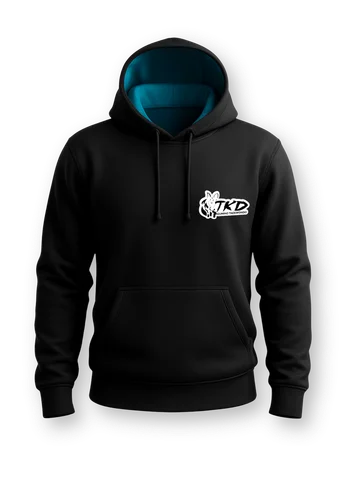Polera negra GTKD con capucha