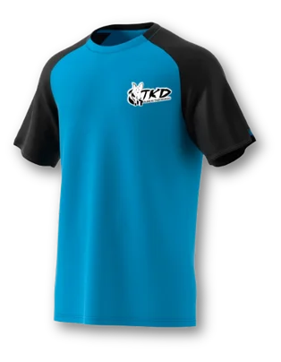 Polo celeste y negro GTKD